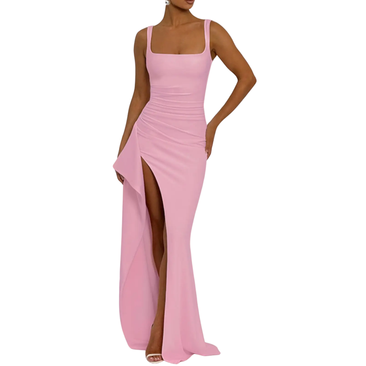 VALENTINA™ – Sexy Open-Back Slit Maxi Dress
