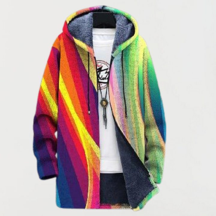 Teresa – Jacket with Rainbow Stripes