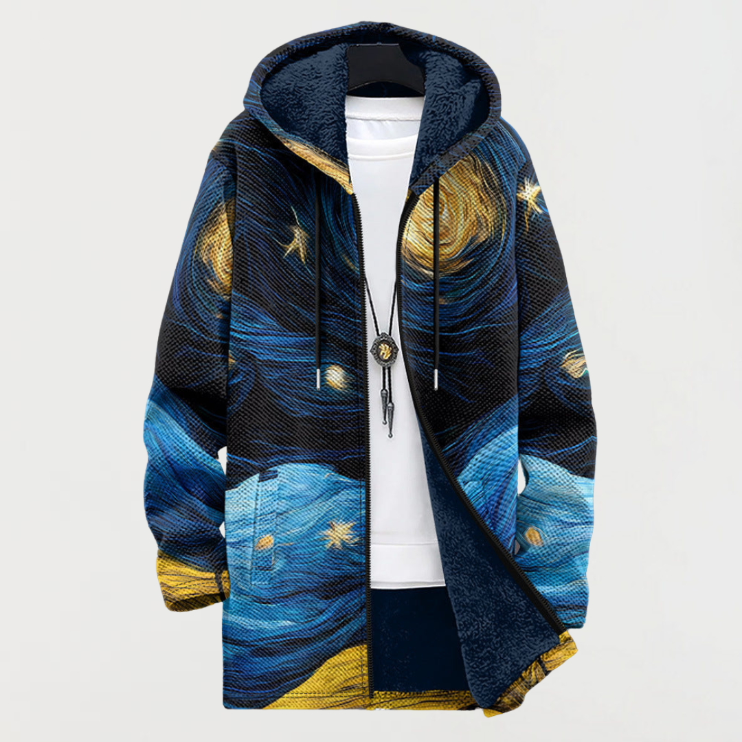 Deirdre – Jacket with Starry Sky Pattern