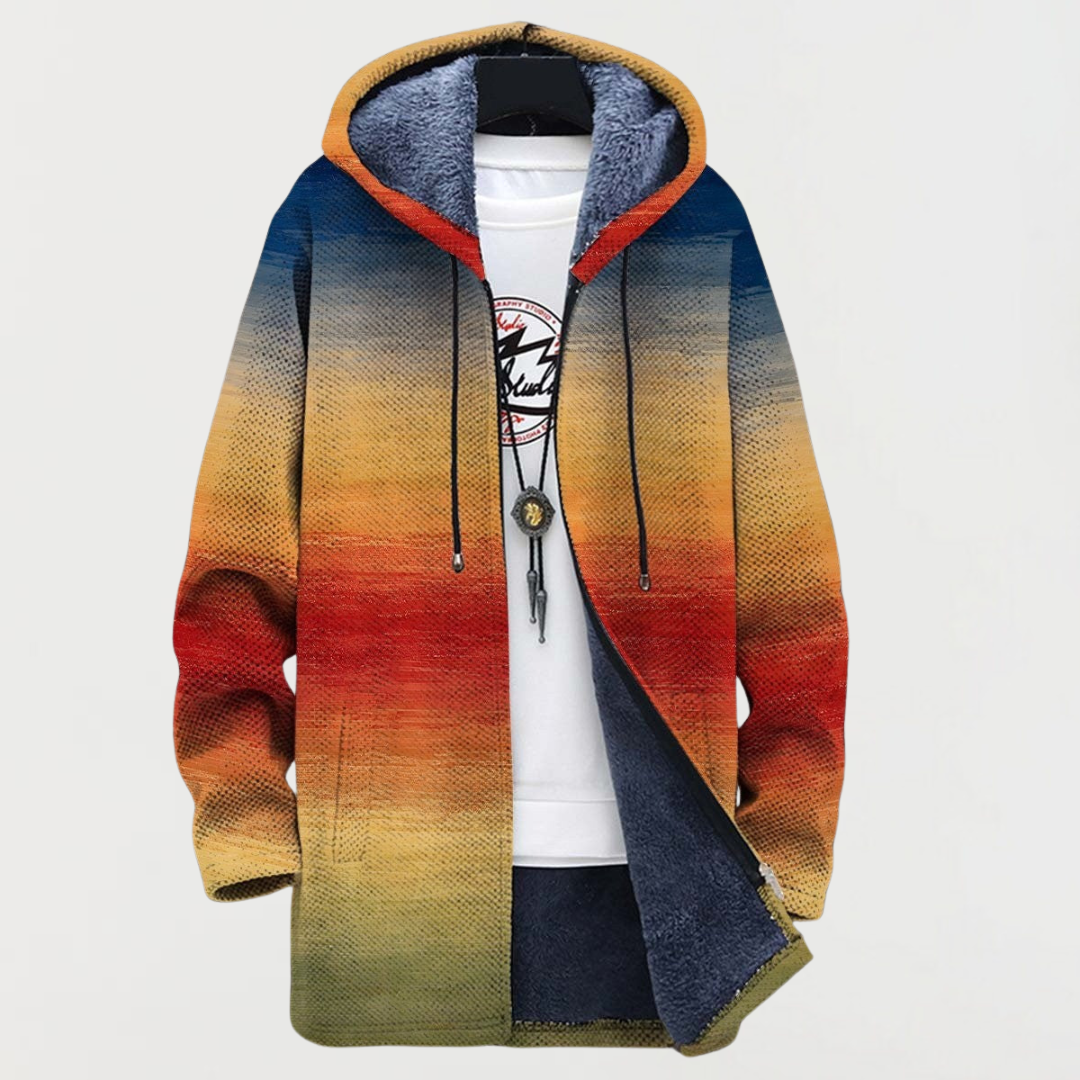 Caroline – Coat with Sunset Gradient