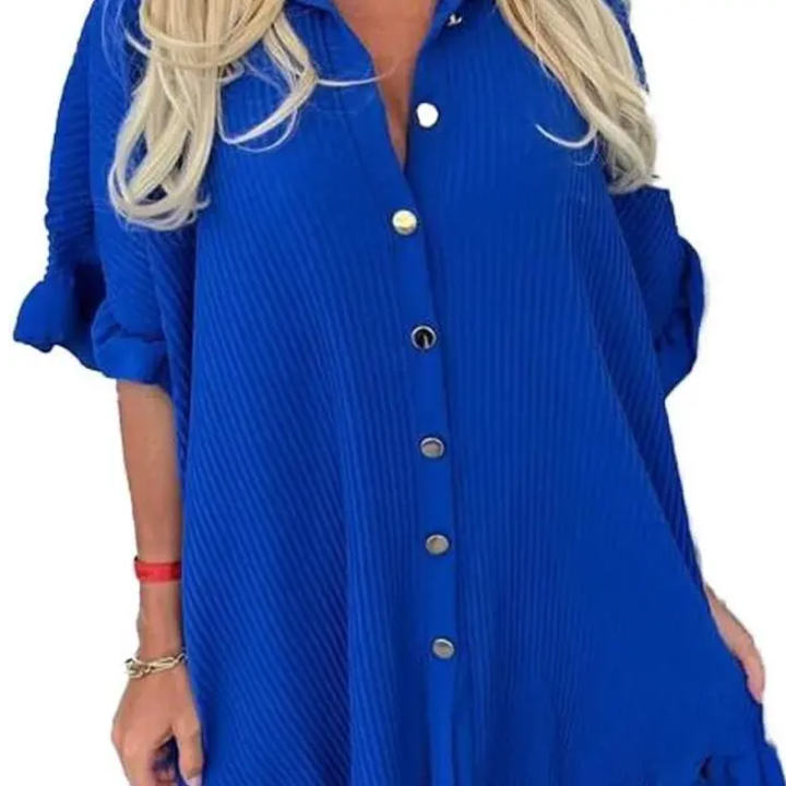 WREN™ – Ruffle Button Shirt Dress