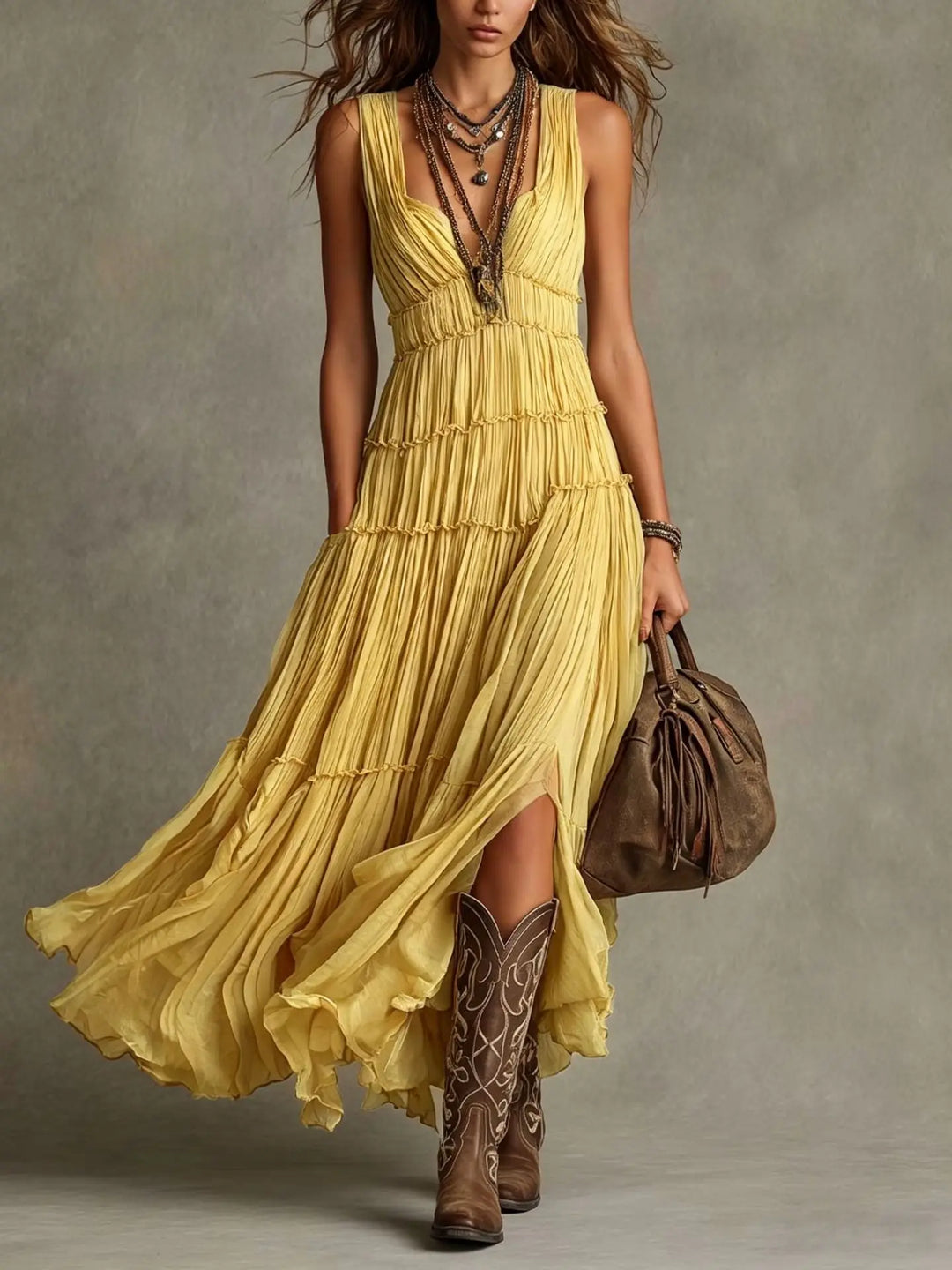 Sionann - Dress Pleated