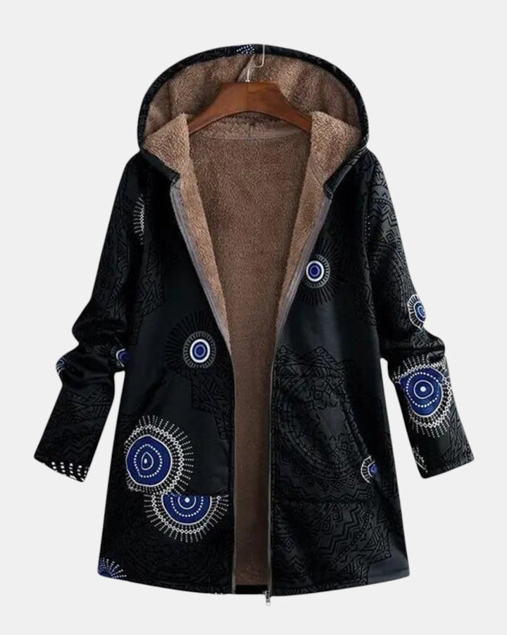 Sage – Sherpa Jacket with Tribal Pattern