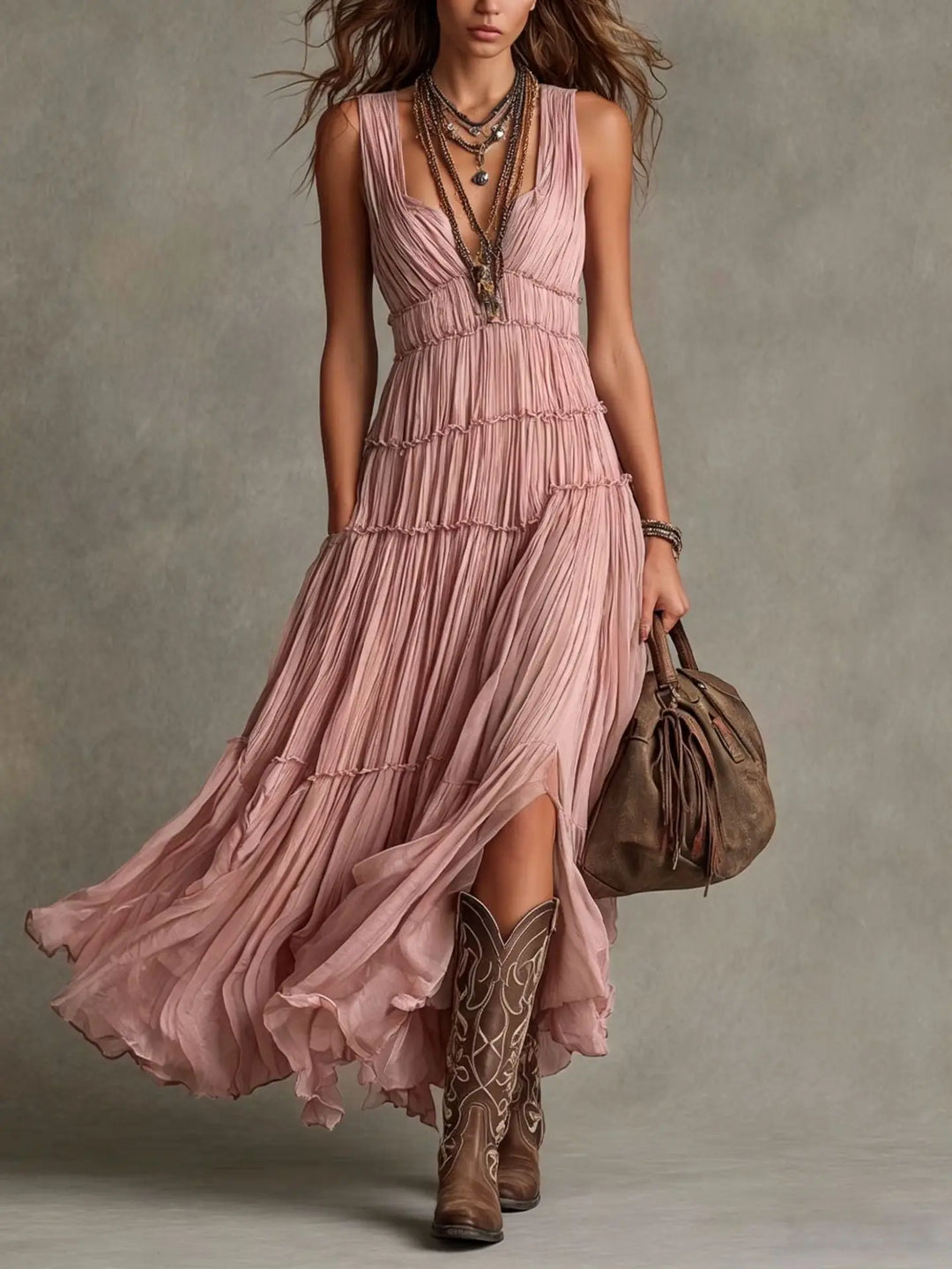 Sionann - Dress Pleated