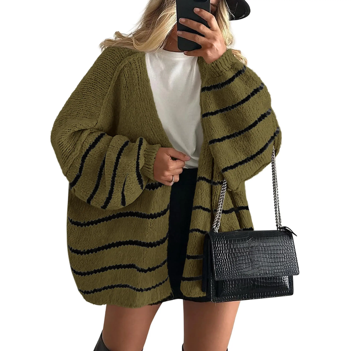 WINONA™ – Cozy Oversized Lantern Sleeve Cardigan
