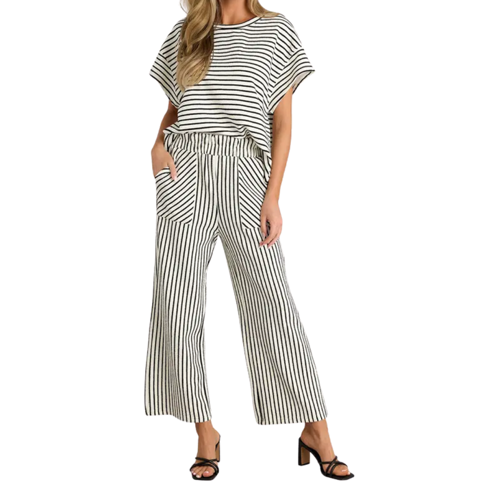 JOSLYN™ – Striped Relaxed Lounge Two-Piece Set