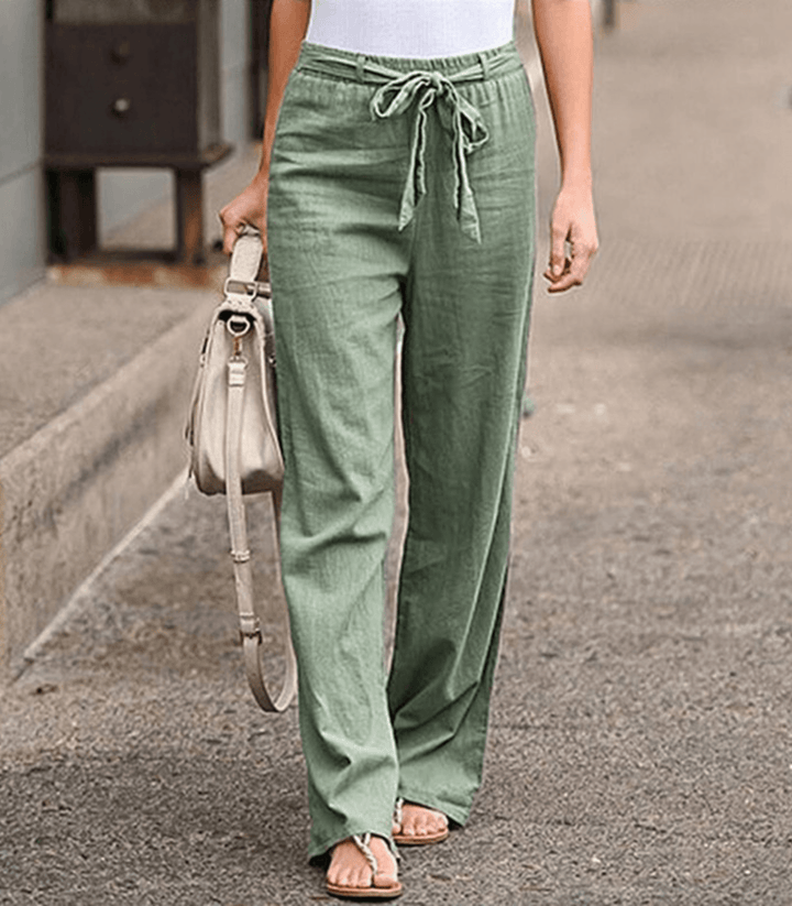 Ida | Women's Relaxed Trousers with Drawstring and Elastic Waist