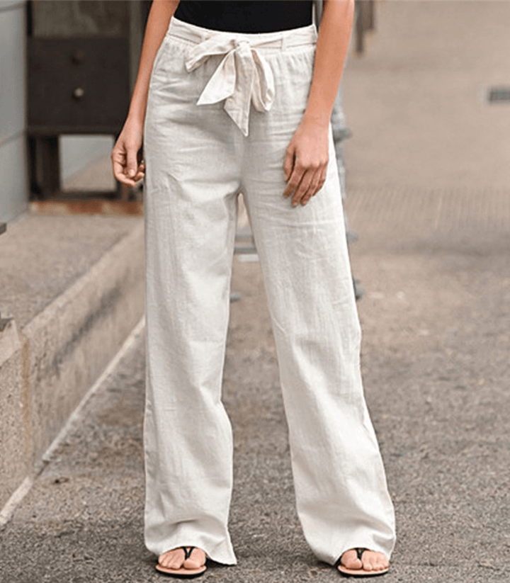 Ida | Women's Relaxed Trousers with Drawstring and Elastic Waist