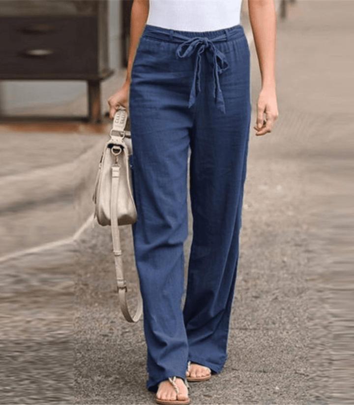 Ida | Women's Relaxed Trousers with Drawstring and Elastic Waist