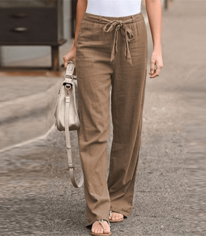 Ida | Women's Relaxed Trousers with Drawstring and Elastic Waist