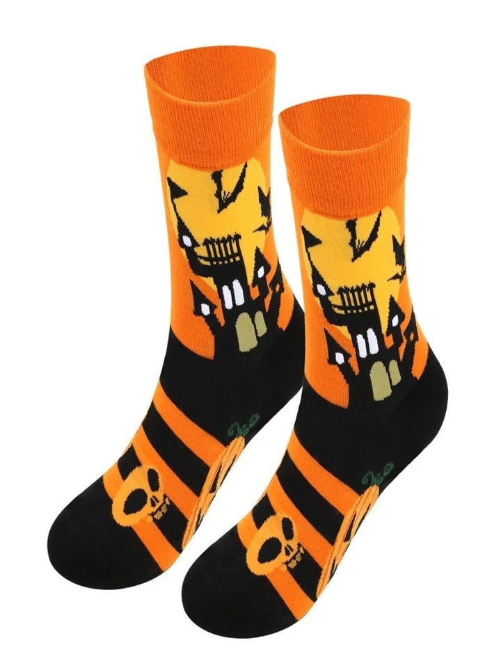 Charlotte | Halloween-Inspired Plus Size Cotton Socks