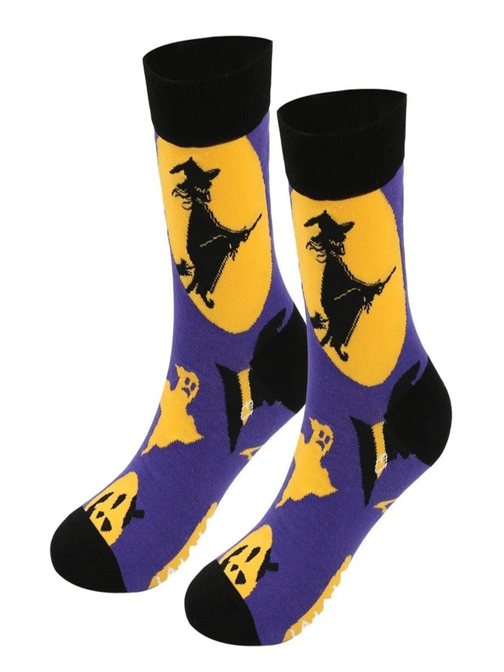Charlotte | Halloween-Inspired Plus Size Cotton Socks