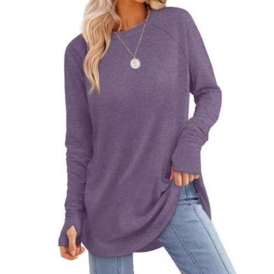 CORINNE™ – Relaxed Thumb Hole Tunic Top