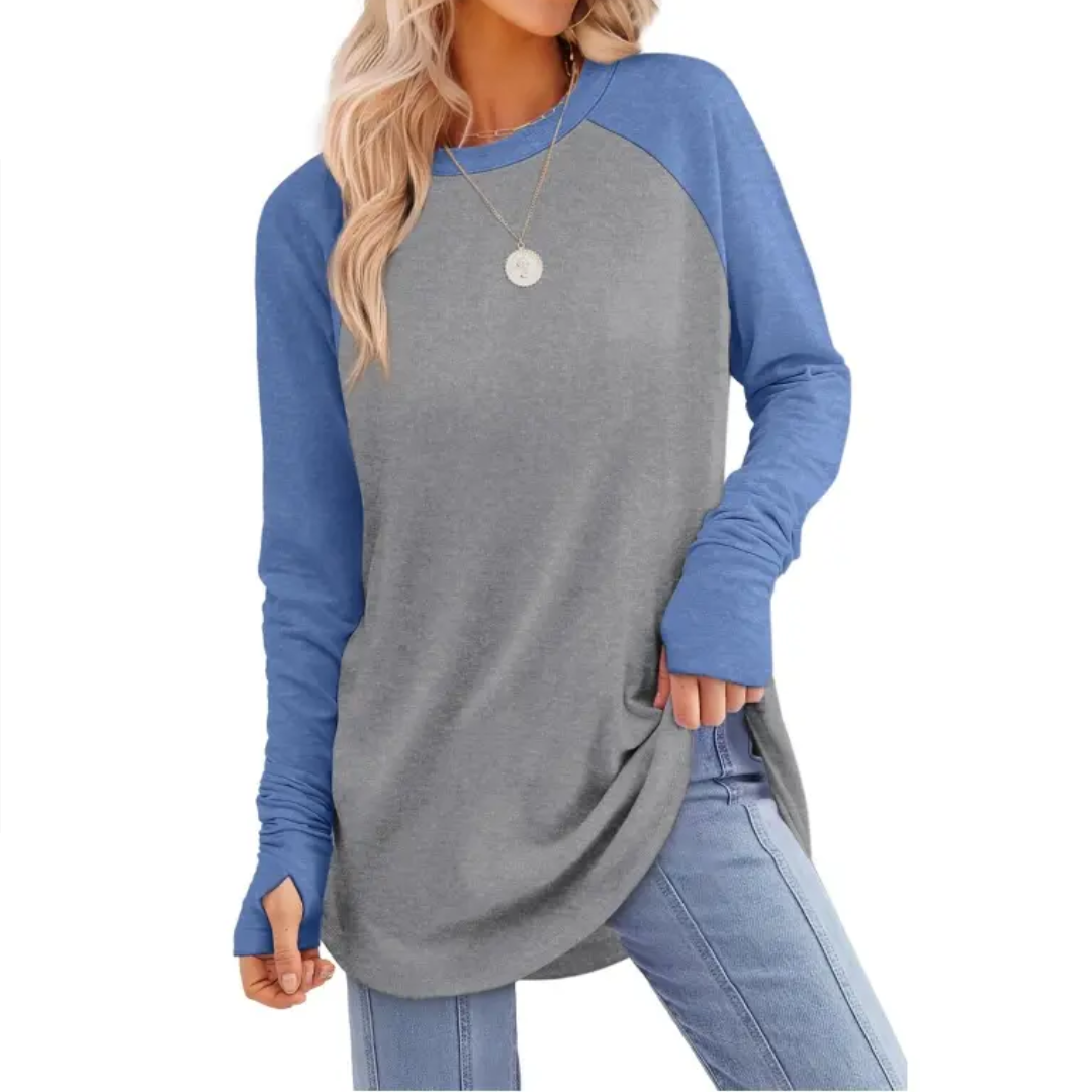 CORINNE™ – Relaxed Thumb Hole Tunic Top