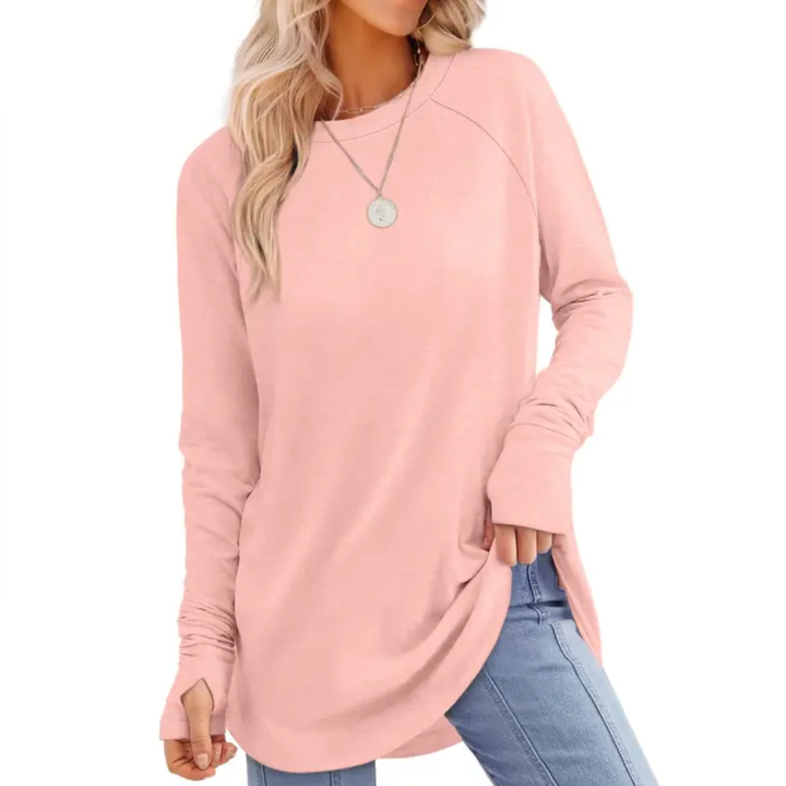 CORINNE™ – Relaxed Thumb Hole Tunic Top