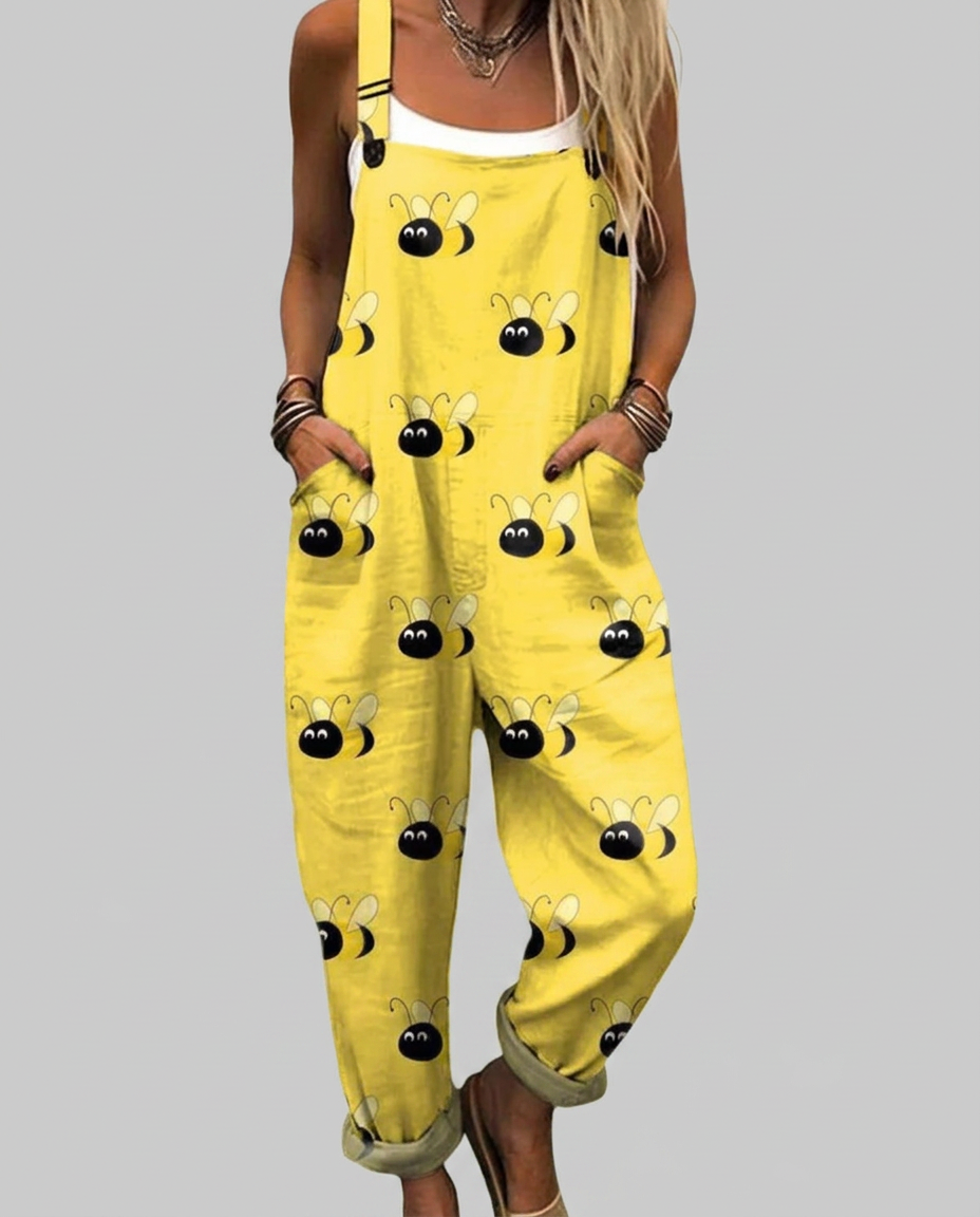 Tara - Fun bee-printed monkey
