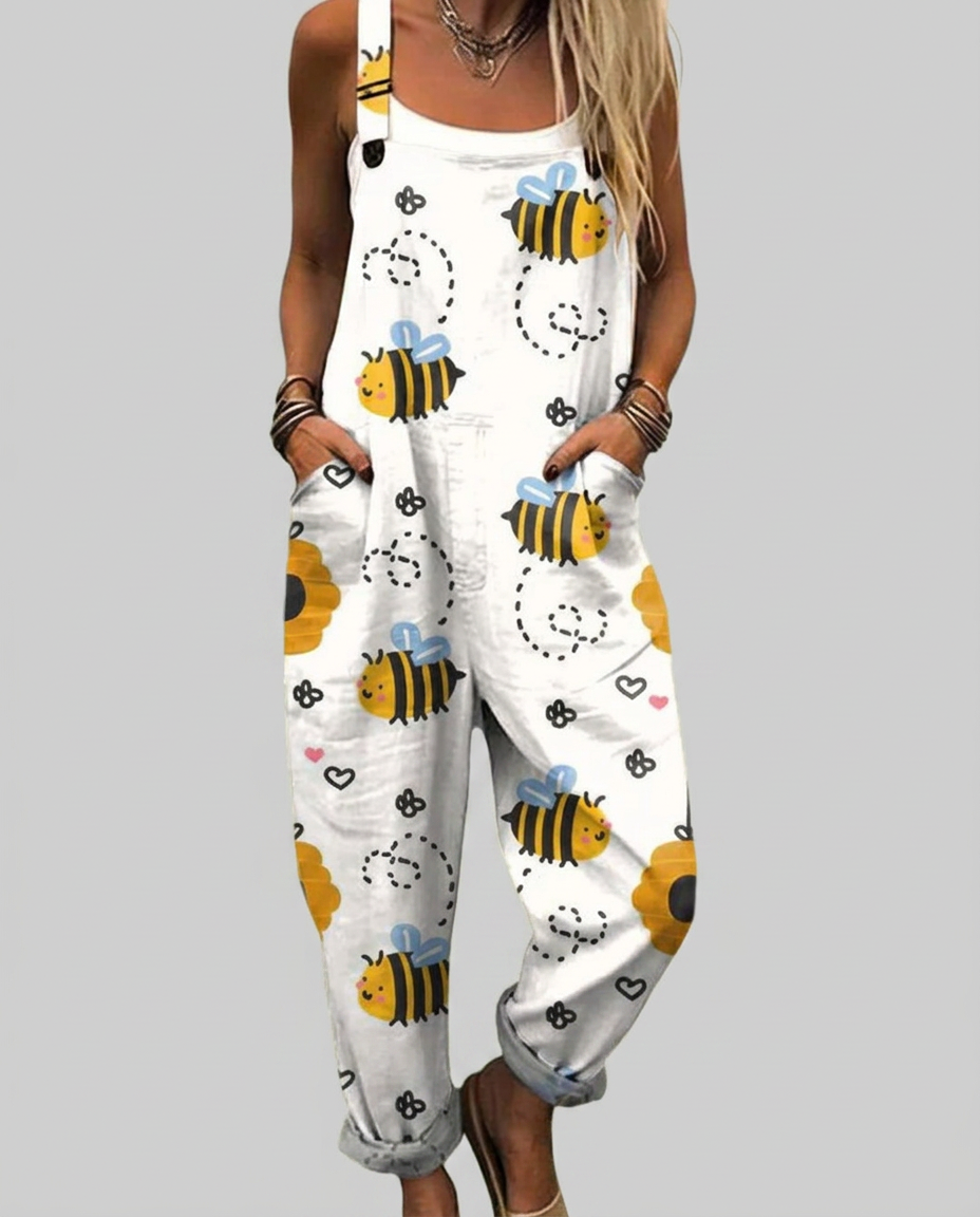 Meabh - Bee-printed jumpsuit