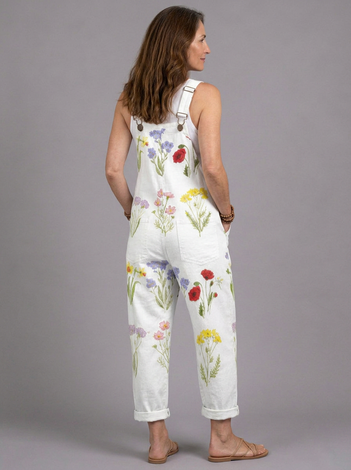 Celia - Country-style floral romper