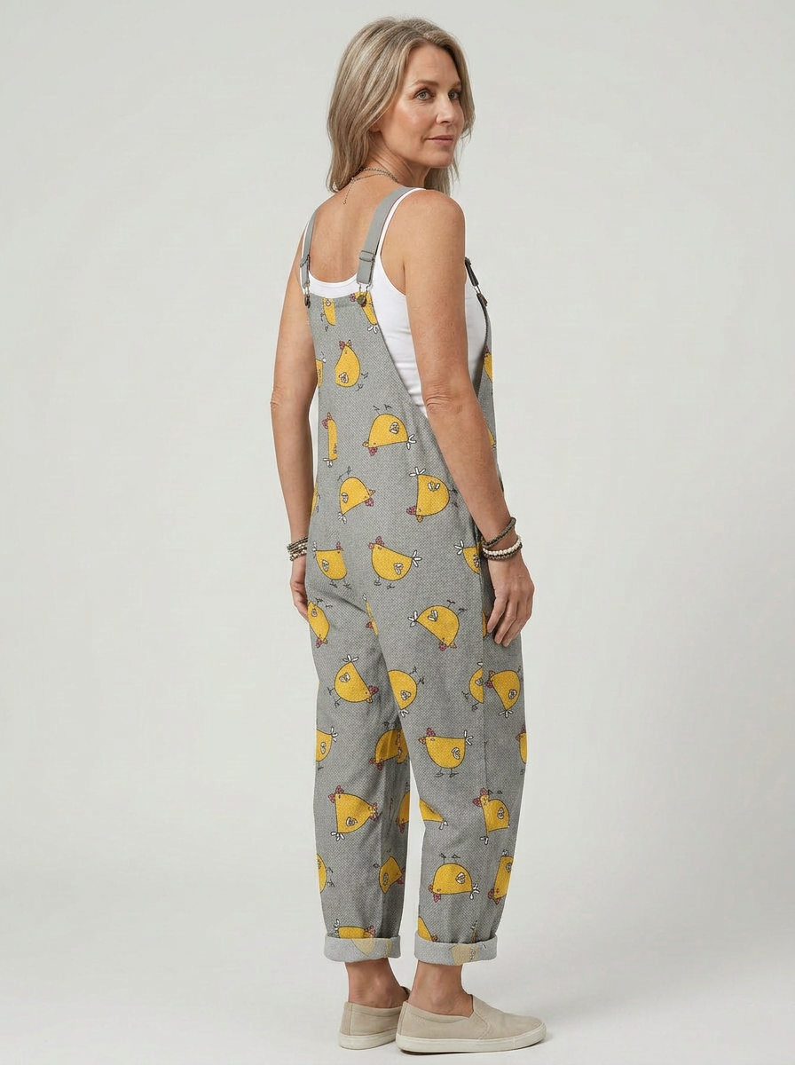 Orna - Chicken-print romper
