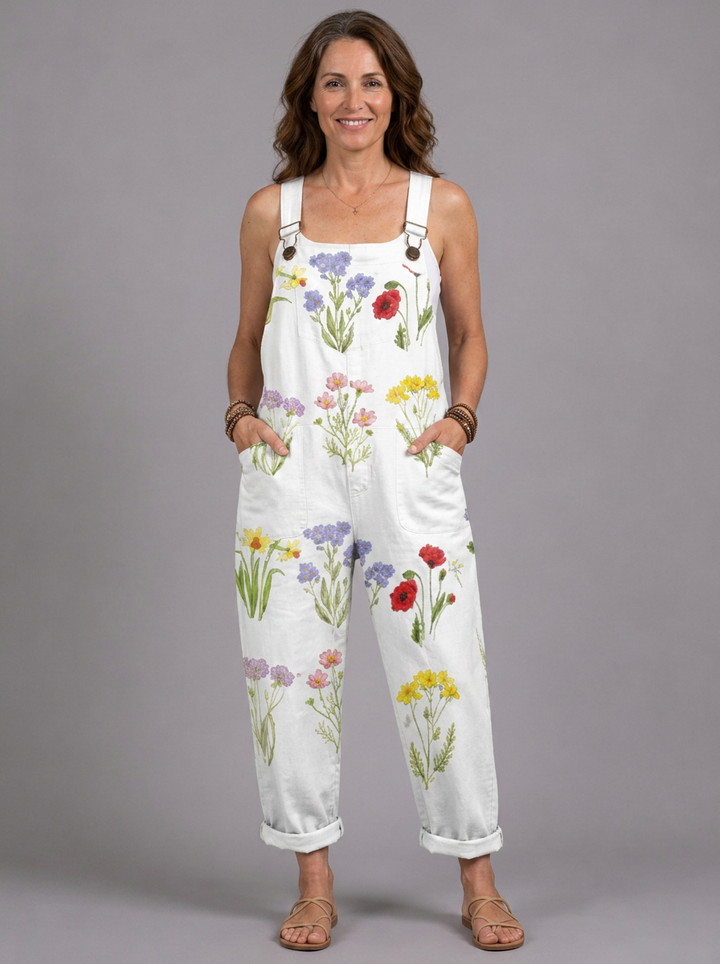 Celia - Country-style floral romper