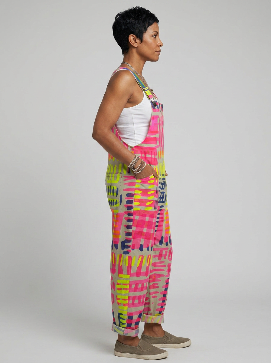 Caoimhe - Artistic jumpsuit with geometric print