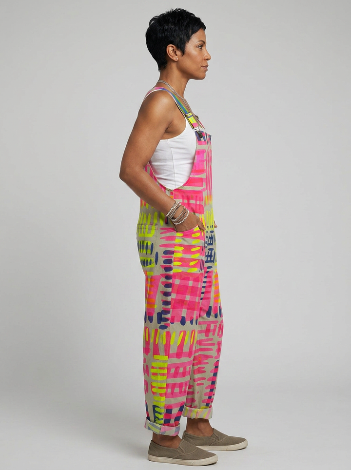 Caoimhe - Artistic jumpsuit with geometric print