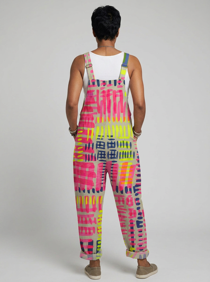 Caoimhe - Artistic jumpsuit with geometric print