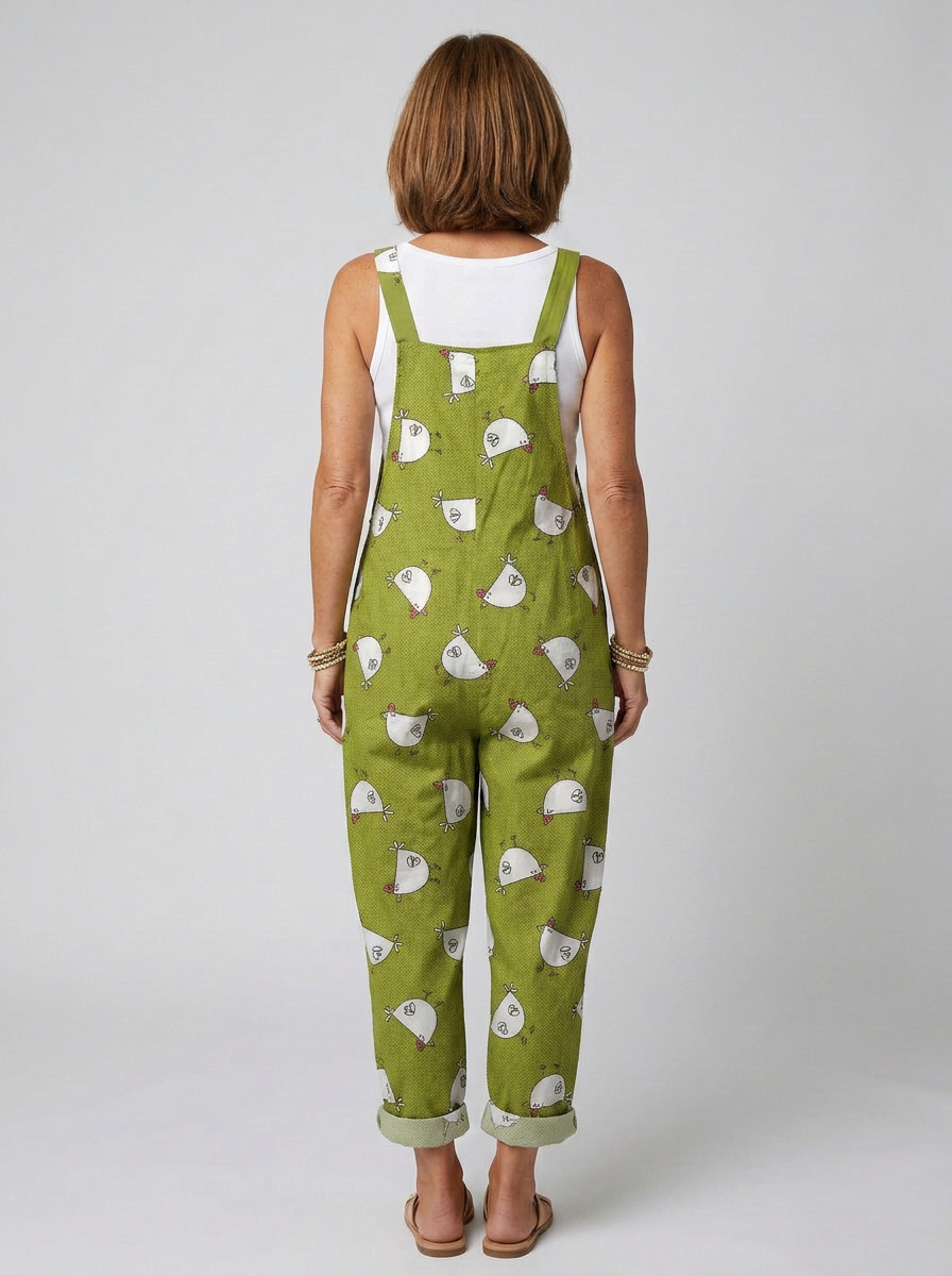 Orna - Chicken-print romper