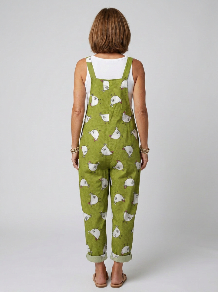 Orna - Chicken-print romper