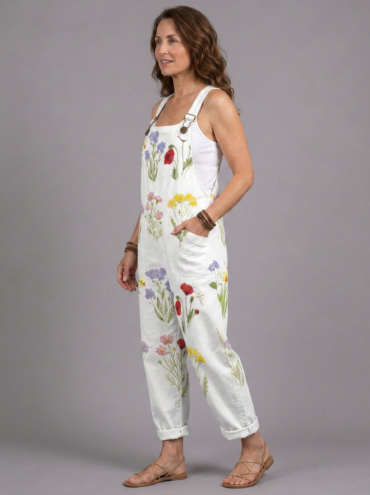 Celia - Country-style floral romper
