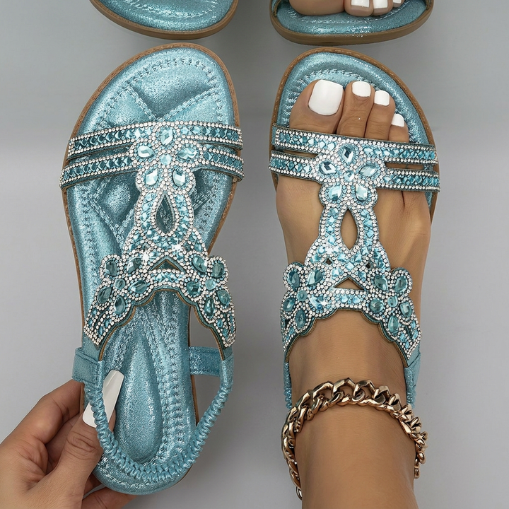 Orthopaedic crystal sandals – Niamh Dublin