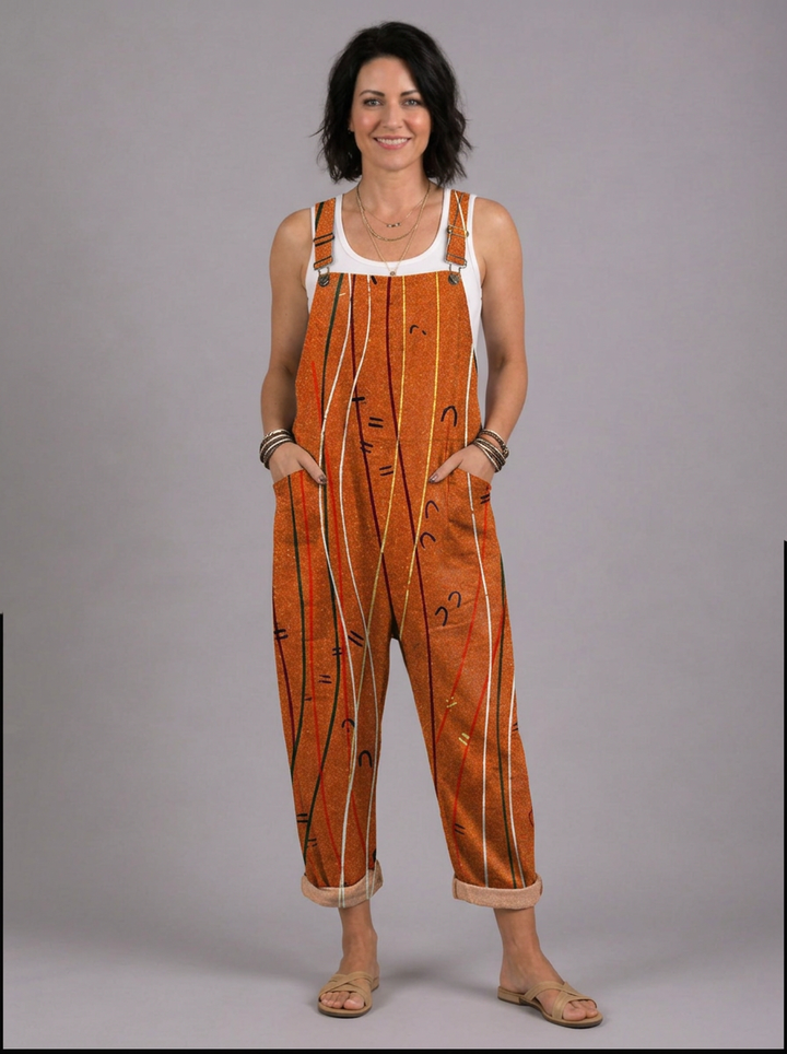 Nora - Striped boho jumpsuit