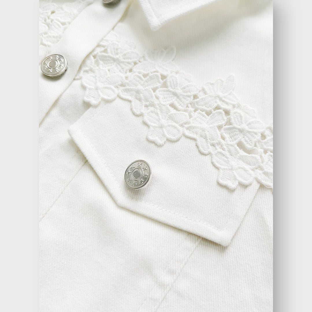 Addison | Lace-Panel Jacket