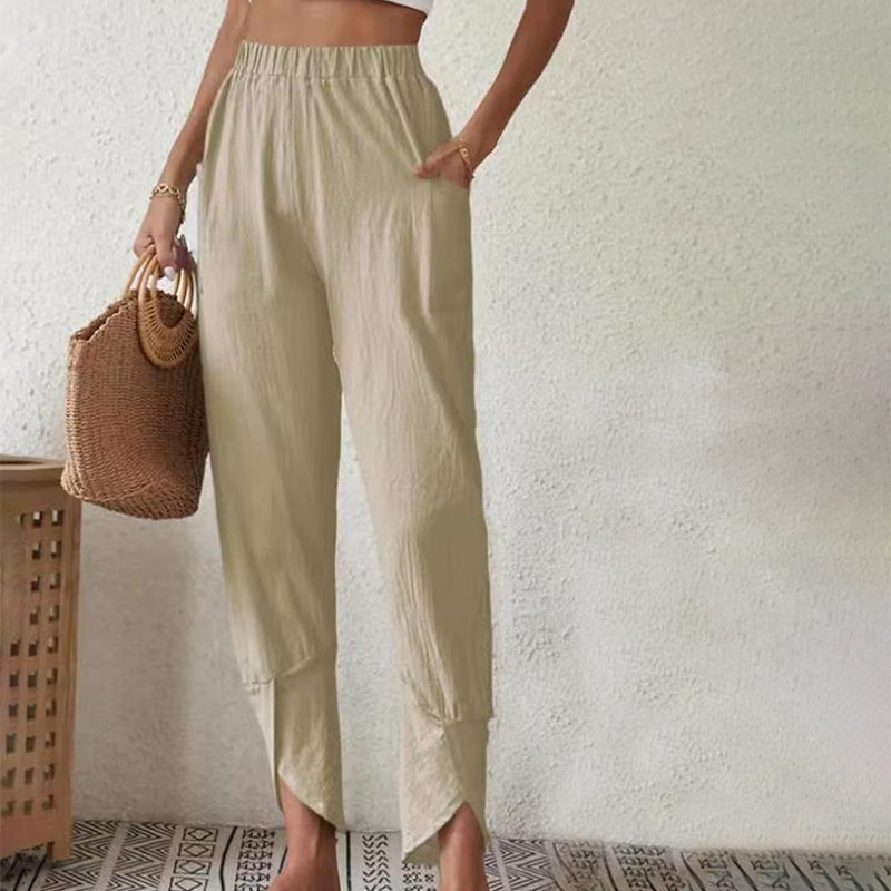 Johanna | Trousers with Frayed Hem