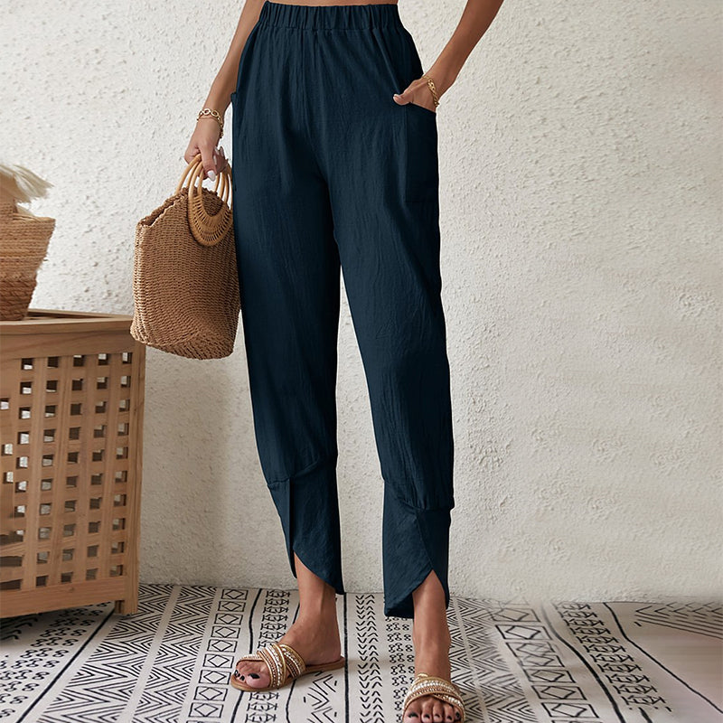Johanna | Trousers with Frayed Hem