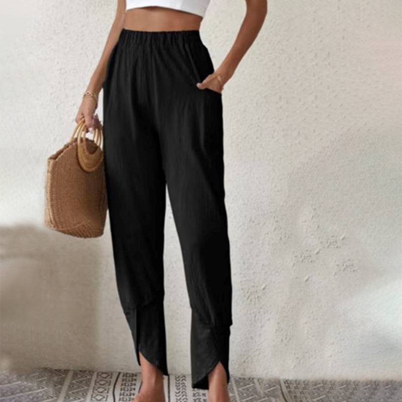 Johanna | Trousers with Frayed Hem